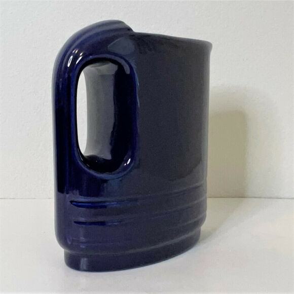 Hall China Hercules Pitcher Westinghouse Refrigerator Jug Cobalt Blue Vtg 1930 - Picture 3 of 7